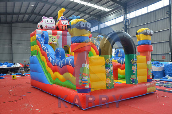 Tematica di Peter Pan Castello a balzo scivolo Combo Jumper gonfiabili con telone in PVC