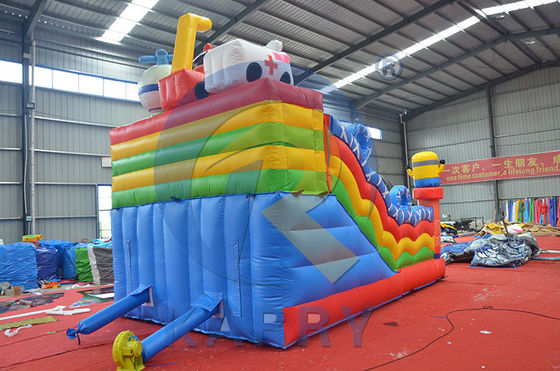 Tematica di Peter Pan Castello a balzo scivolo Combo Jumper gonfiabili con telone in PVC