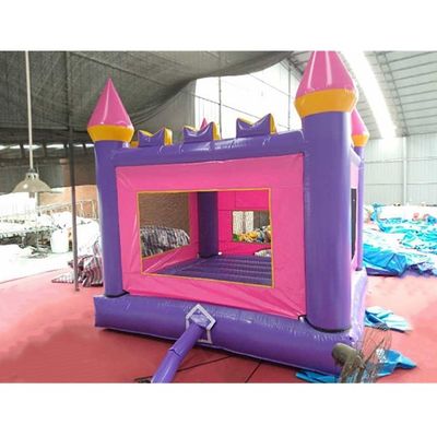 Castello gonfiabile rosa per il divertimento di salto al chiuso per bambini