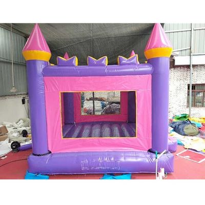 Castello gonfiabile rosa per il divertimento di salto al chiuso per bambini