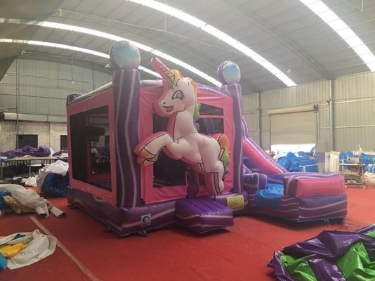 Popolare casa gonfiabile con scivolo e scivolo idraulico