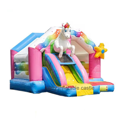 Squisito Parco giochi all'aperto per bambini, slitta gonfiabile con soffiatore.