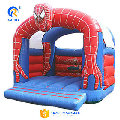 PVC colore personalizzato Spider-Man Castello saltellante per bambini all'aria aperta giochi sportivi gonfiabili