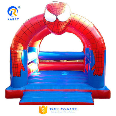 PVC colore personalizzato Spider-Man Castello saltellante per bambini all'aria aperta giochi sportivi gonfiabili