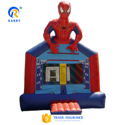 PVC colore personalizzato Spider-Man Castello saltellante per bambini all'aria aperta giochi sportivi gonfiabili