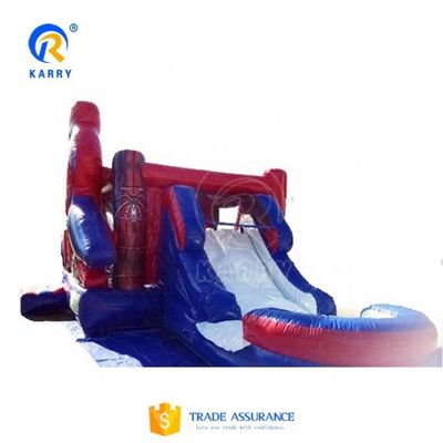 Parco giochi all'aria aperta Spider Man gonfiabile casa rimbalzo combo scivolo per bambini e adulti