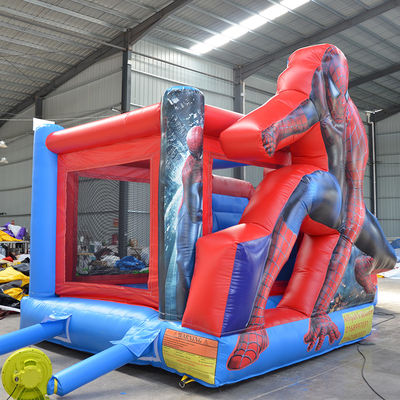 Parco giochi all'aria aperta Spider Man gonfiabile casa rimbalzo combo scivolo per bambini e adulti