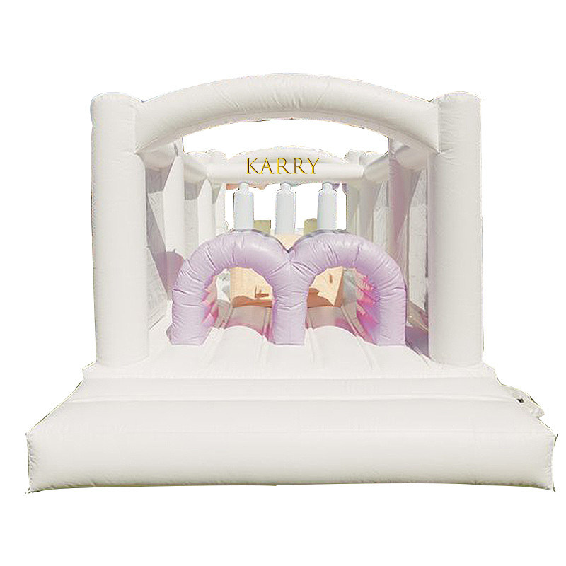 Festa per bambini Corso di ostacoli gonfiabile con baby bouncer combo in colori vivaci