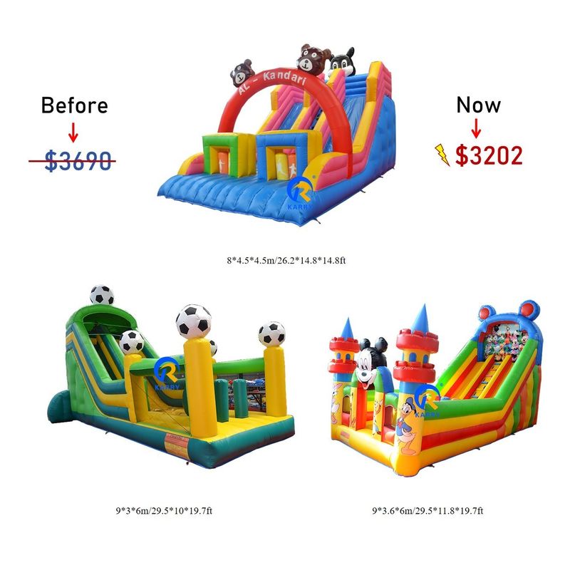 Slide gonfiabili Combo Bounce House per bambini Entrate all'aperto Affitti di feste
