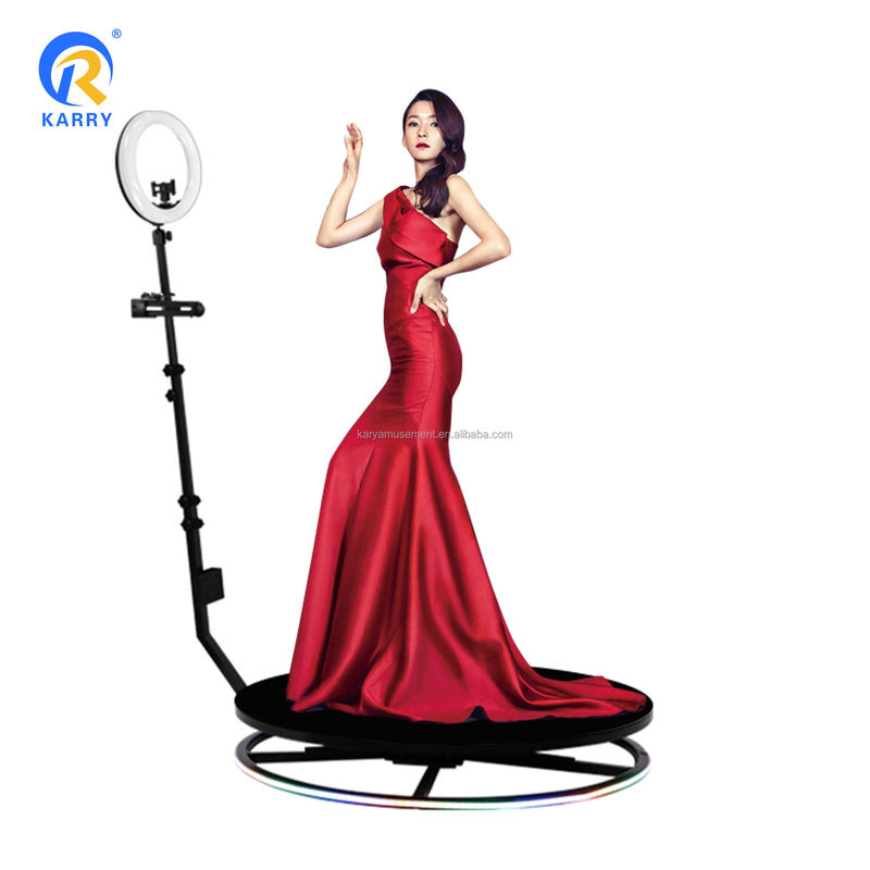 360 Video Photobooth Automatic con Led Ipad Camera Perfetto per eventi e feste