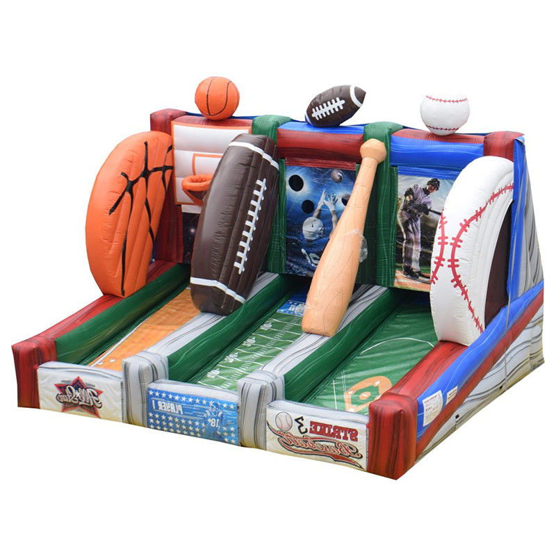 Personalizzazione accettato gonfiabile 3 in 1 gioco di carnevale per bambini e adulti tiro a palla