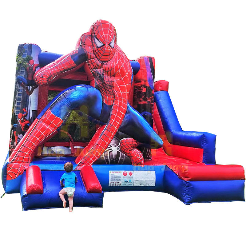 Spedizioni marittime/aeree/espresse Spiderman Castello gonfiabile Combo Slide per feste interne