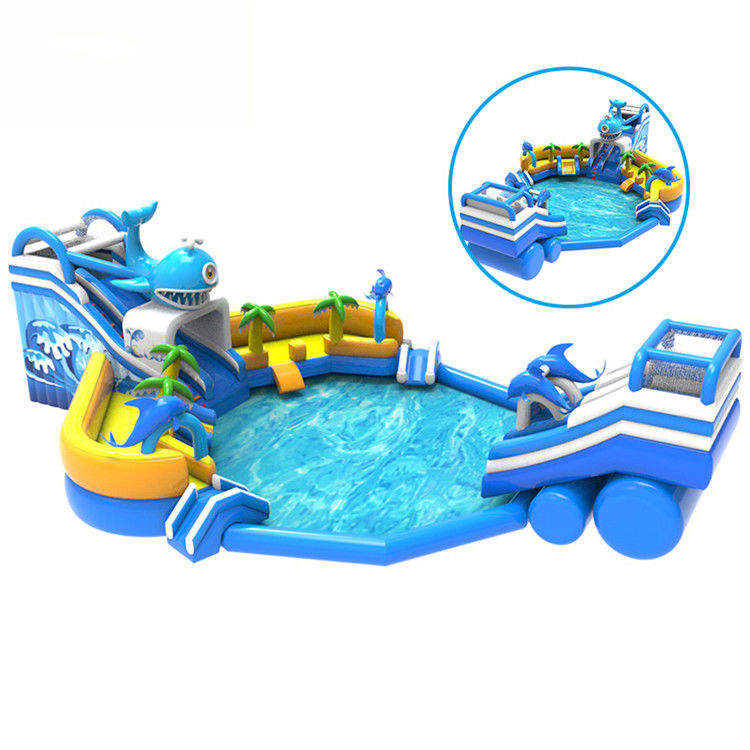 Piscina gonfiabile combo piscina rotonda parco acquatico per bambini divertimento