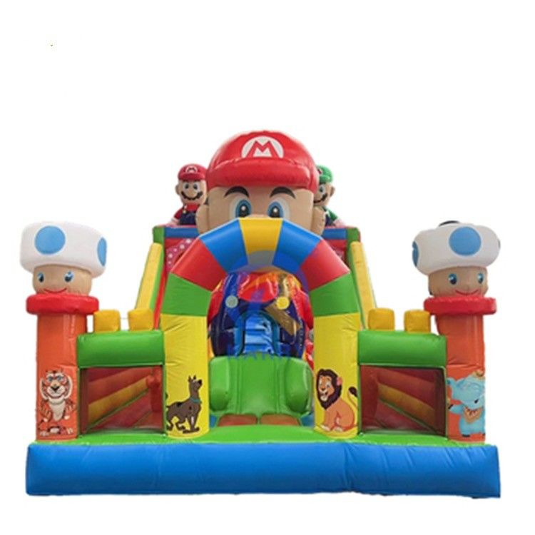 Grandi Super Mario Inflatabile Slide Corso di ostacoli per bambini e adulti giochi inclusi
