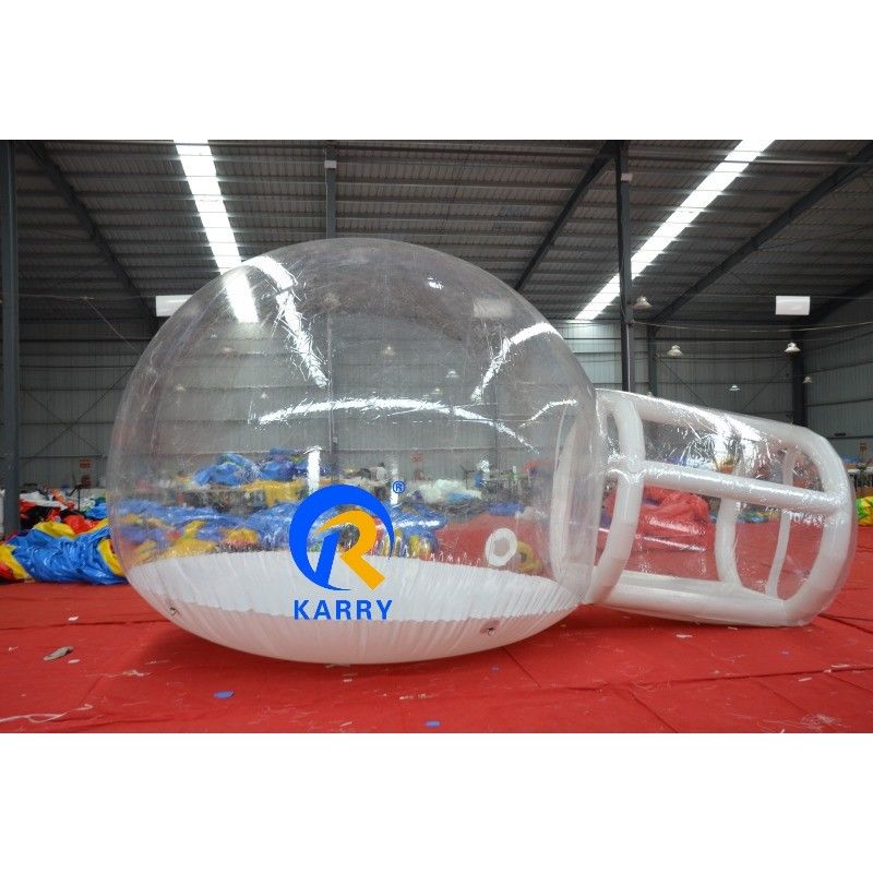 Tenda a bolle gonfiabile bianca per il matrimonio di Natale con neve e materiale in PVC