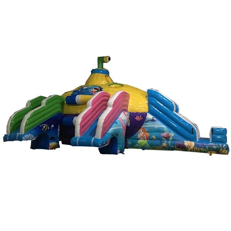 Colore personalizzato Castello Cupola Parco acquatico gonfiabile Acqua sottomarina Parco terrestre mobile