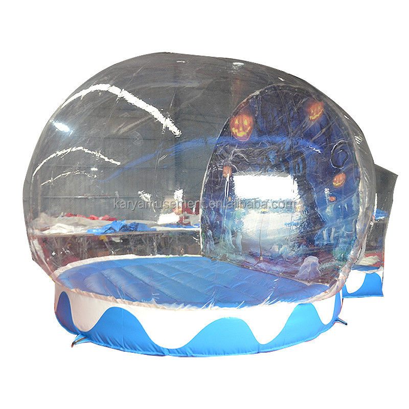 Tenda di Halloween a sfere di neve trasparente gonfiabile per bambini