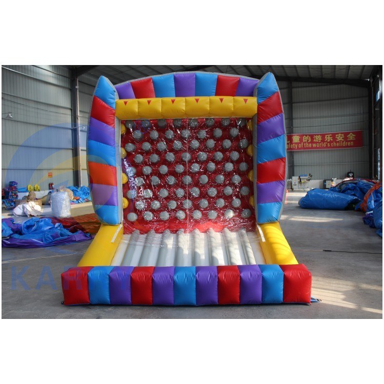 Gioco sportivo gonfiabile arancione personalizzato per il divertimento di sparatoria e punteggio del carnevale in famiglia