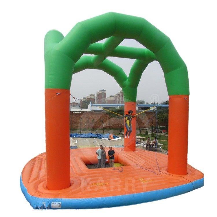 Logo personalizzato stampato Bungee Trampoline Jumper gonfiabile per bambini e adulti