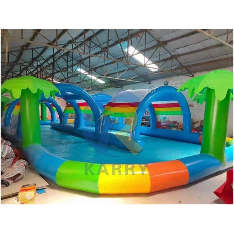 Bambini e adulti piscina d'acqua gonfiabile a tenda con copertura solare realizzata in materiale PVC