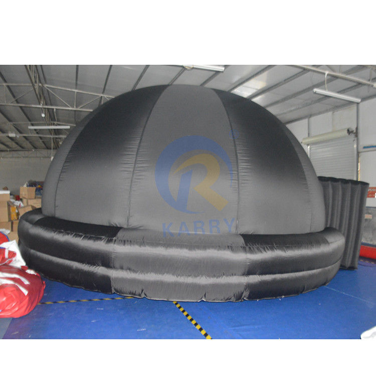 Tenda commerciale a cupola gonfiabile nera impermeabile e stagna per feste al night club