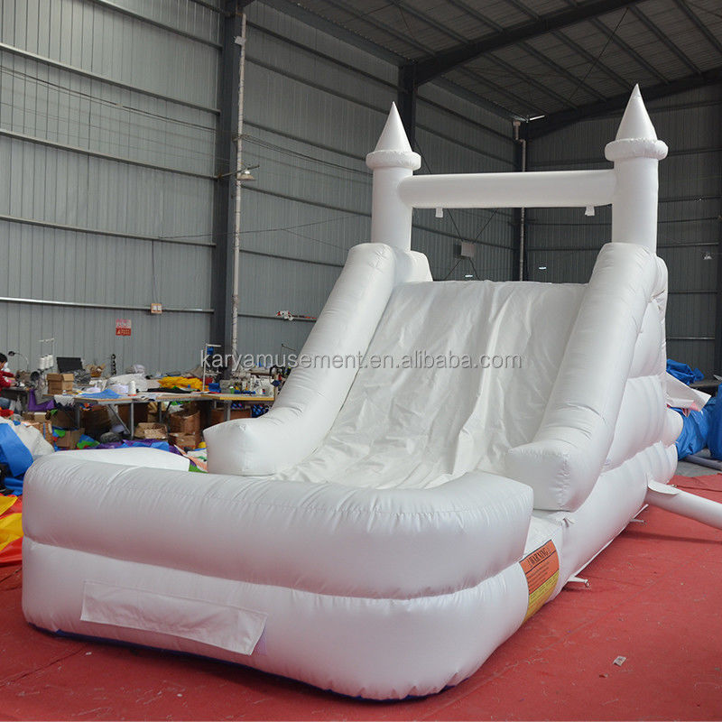 Slide gonfiabile castello combinazione di gas White Slide con soffiatore C/E o U/L Standard