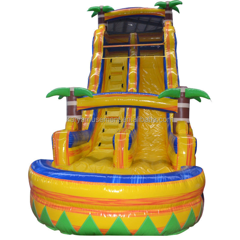Certificato di colore personalizzato CE/EN71/EN14960 Scivolo gonfiabile per salto in acqua con piscina
