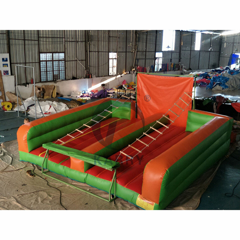 Parco esterno in PVC Carnevale Gioco di arrampicata gonfiabile Jacobs Gioco di arrampicata su scala Per adulti