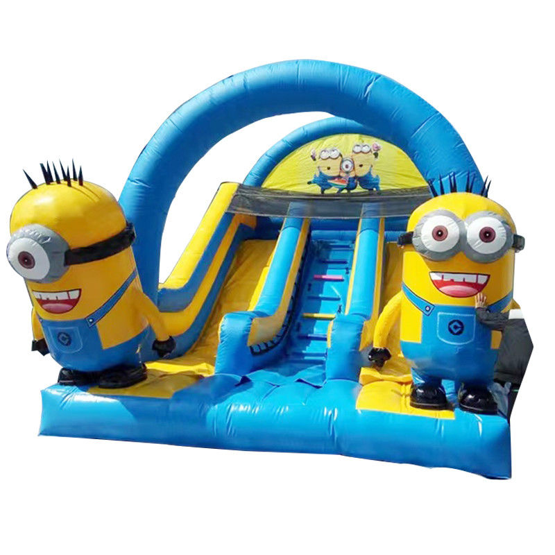 Slide gonfiabile a doppia corsia per mini-ioni con opzione secco-umido