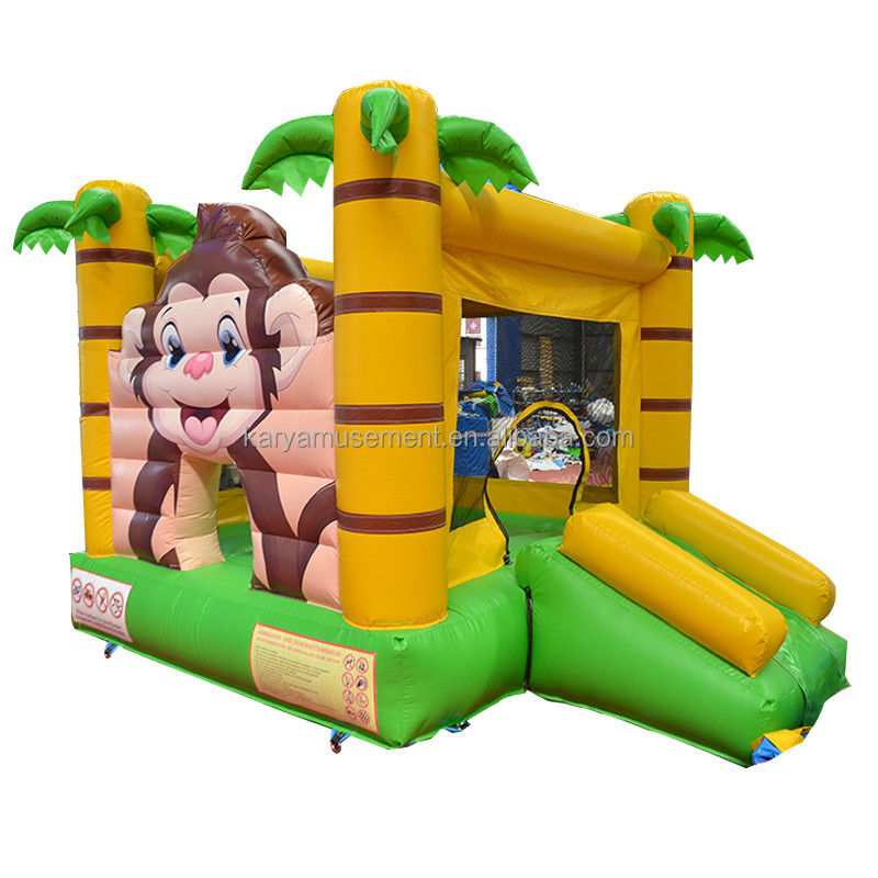 CE/EN71/EN14960 Certificato Piccole dimensioni Jungle Cartoon Monkey Bouncy Castle per bambini