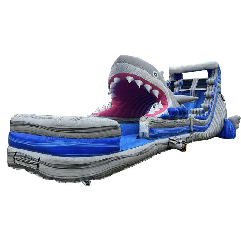 Slide d'acqua gonfiabile a taglia personalizzata con scivolo e piscina