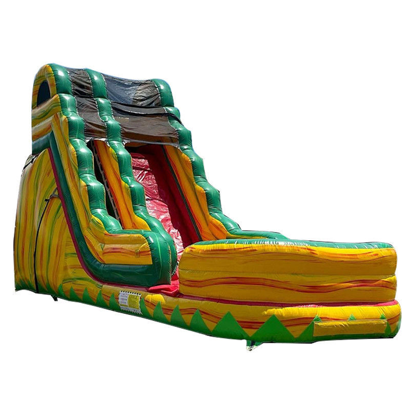 Dimensione adulta Commerciale PVC Jungle Symphony Scivolo d'acqua gonfiabile con piscina