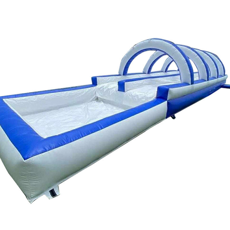 Slide d'acqua a colori personalizzati gonfiabile con grande piscina d'acqua 12x3x3m o dimensione personalizzata