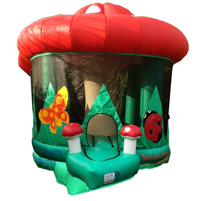 Piccola casa di funghi in PVC commerciale castello casa gonfiabile a rimbalzo da 14 anni