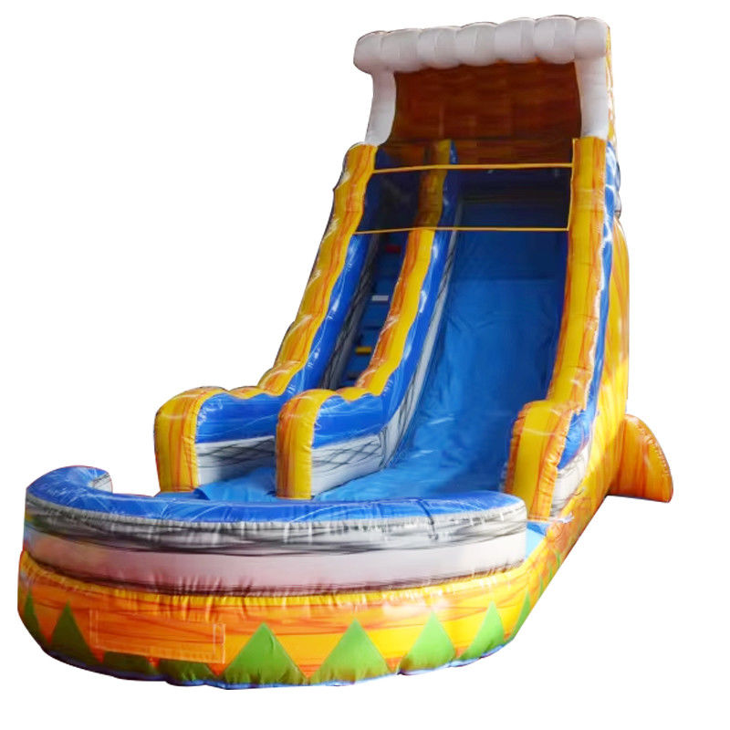 EN71/CE Certificato Commercial Grade Yellow Inflatable Water Slide for Kids Bounce House
