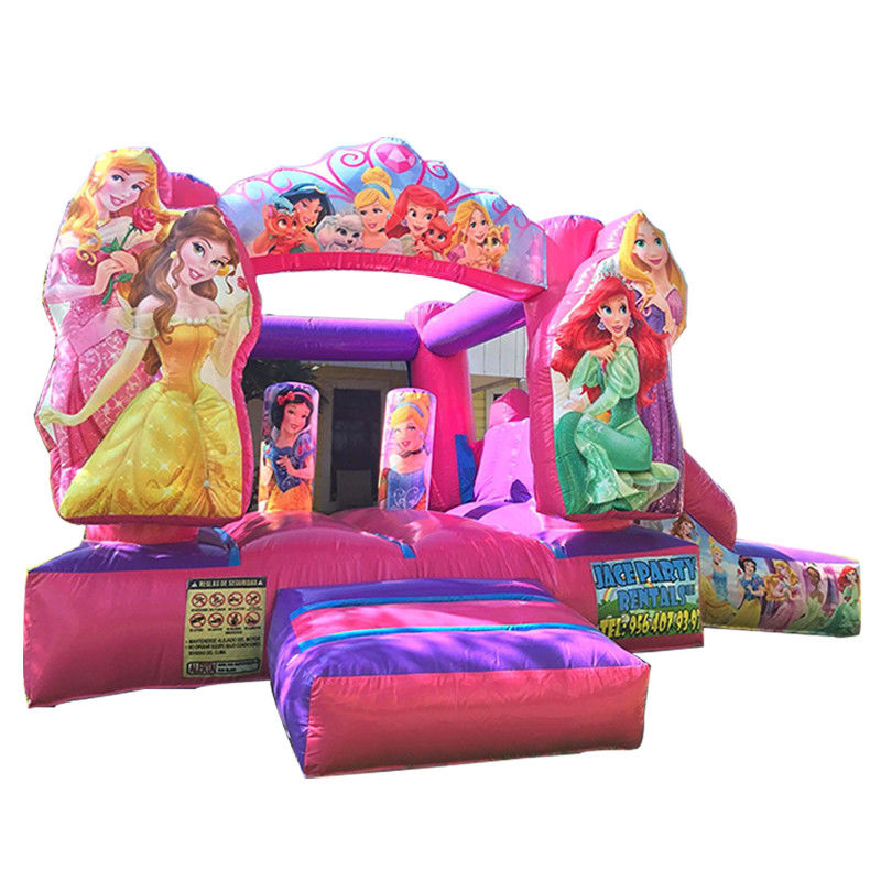 Fantasy fairytale Princess Castle Bounce House Dimensioni personalizzate per noleggio commerciale
