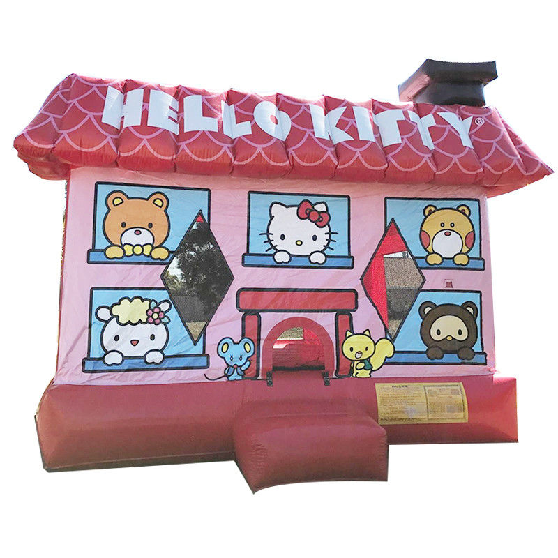 14 anni fa Popolare Red Hello Kit-ty Inflatabile Trampolino Bouncer Castello con kit di riparazione