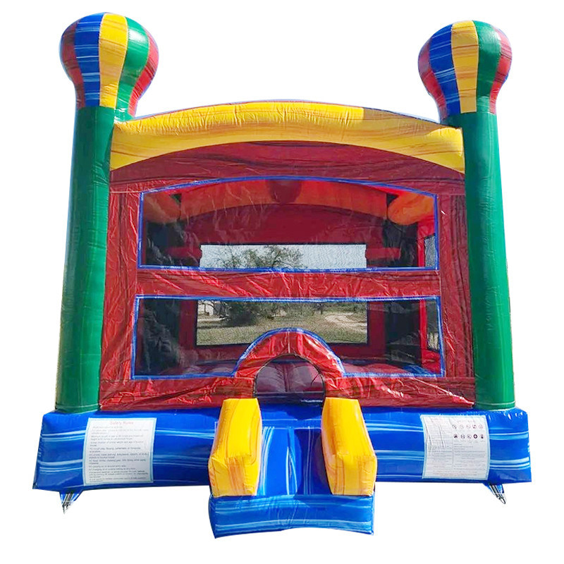 CE/EN71/EN14960 Certificato Rainbow gonfiabile Balloon ad aria calda Casa rimbalzo Castello per bambini