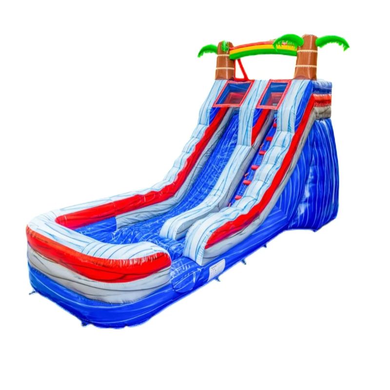 Dimensioni personalizzate Slide gonfiabile a rimbalzo Slide ad aria secca e acqua per avventure all'aria aperta