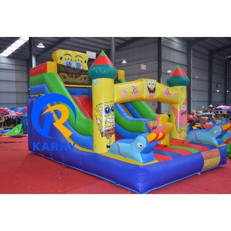 Casa a rimbalzo gonfiabile in PVC commerciale e scivolo asciutto per affitto di feste interno 8x3x5m