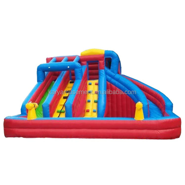 Estate grande piscina scivolo castello gonfiabile per bambini piscina all'aperto gioco di arrampicata