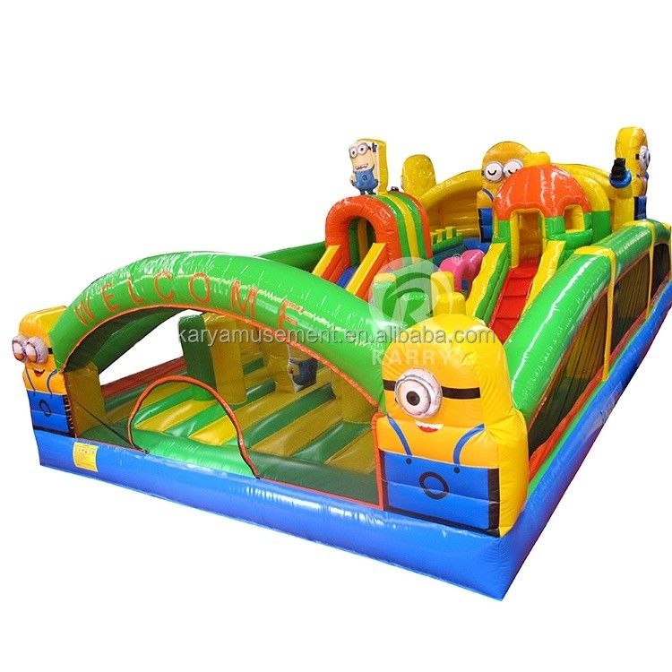 Accessori ventilatori minioni gonfiabili Fun City Castello a balzo per il tempo di gioco dei bambini