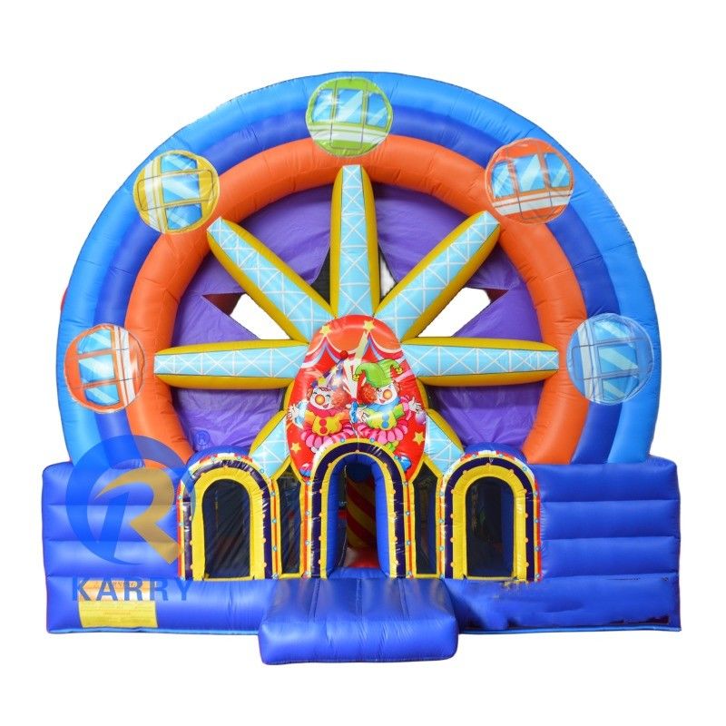 Gioco di salto per bambini portatile ruota panoramica castello gonfiabile per giochi all'aperto