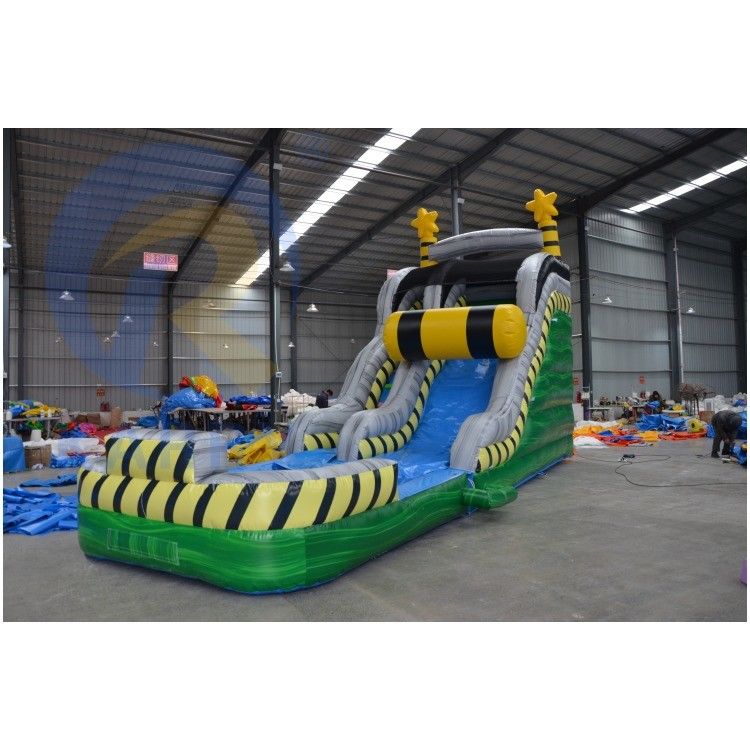Accessori standard CE Slide tossico gonfiabile quadrato con slide per animali da piscina e da giungla