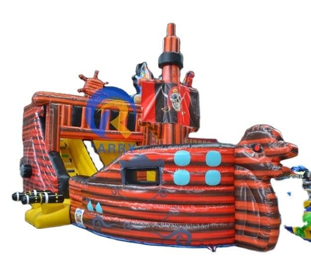 Facile da impostare nave pirata casa gonfiabile rimbalzo per bambini gioco all'aperto