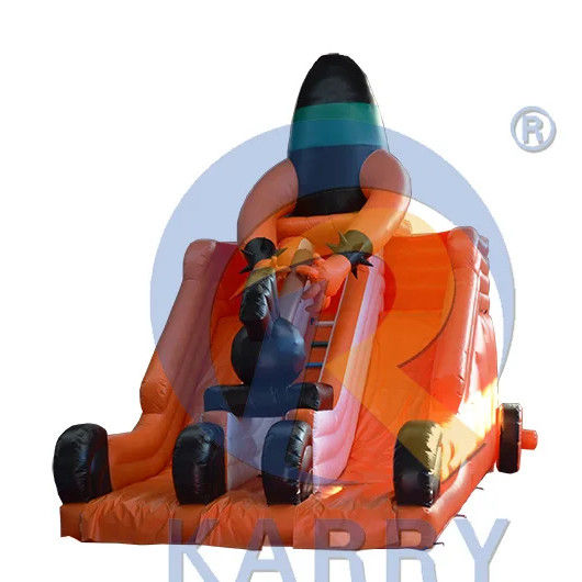 Scivolo gonfiabile per commercio a doppia corsia Scivolo arancione Scivolo asciutto a noleggio unisex