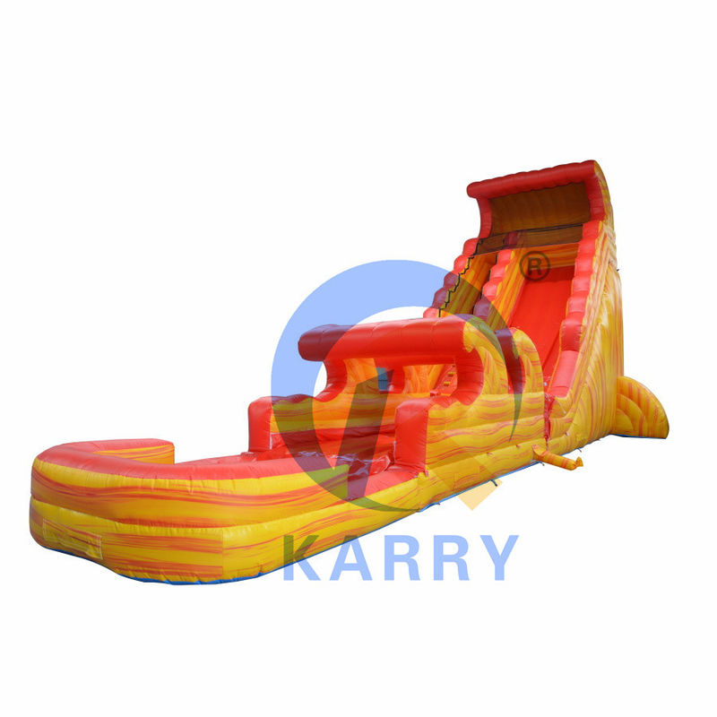 Slide volcanico gonfiabile portatile con piscina spessore 0,55 mm