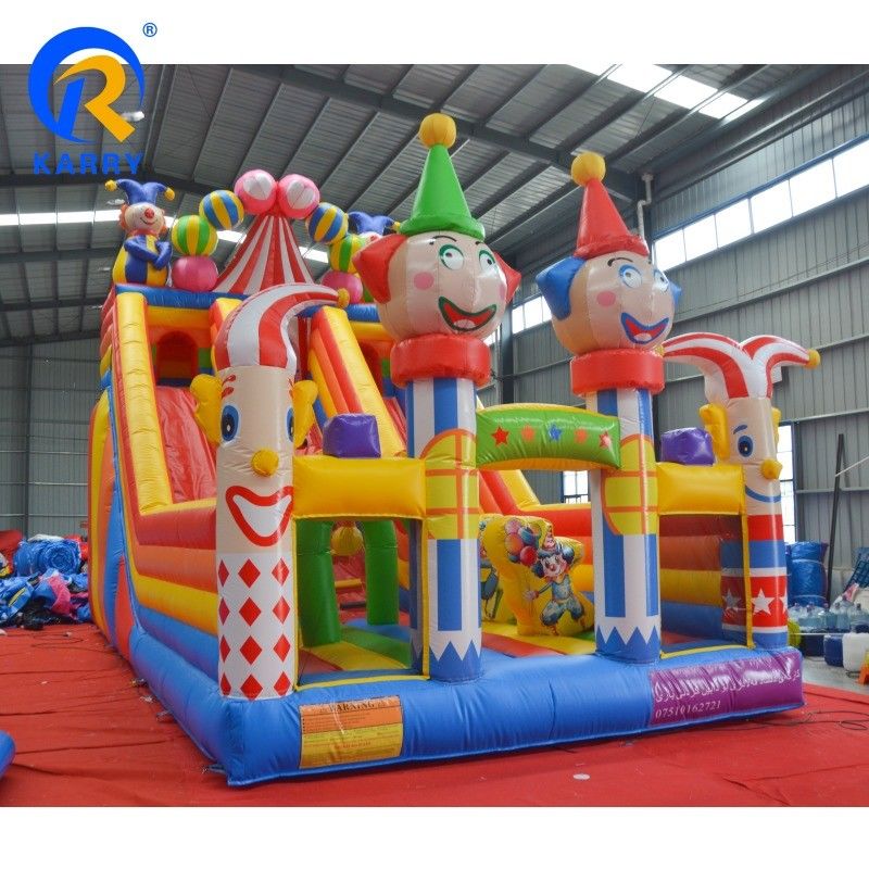 Unisex Kids Castello salta con scivolo d'acqua e telone in PVC Casa gonfiabile salta