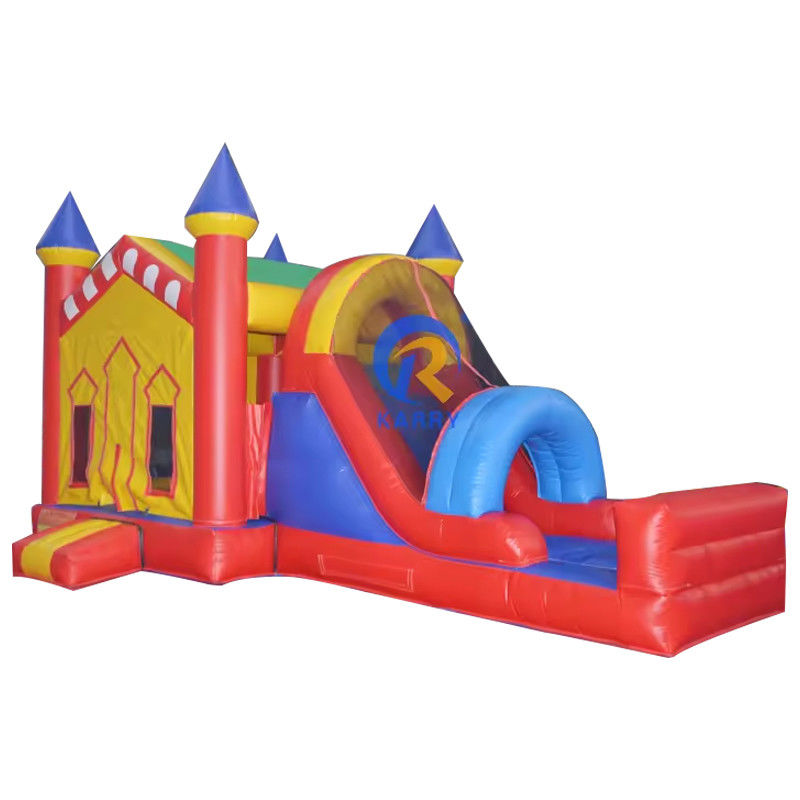 Trampolino portatile Salto d'aria Castiglione Bouncer con scivolo in piscina caratteristiche gialle PORTABLE