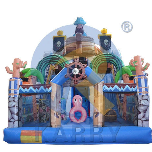 PVC Commerciale gonfiabile Bouncy Castle Slide Fun City Jumper per bambini e adulti
